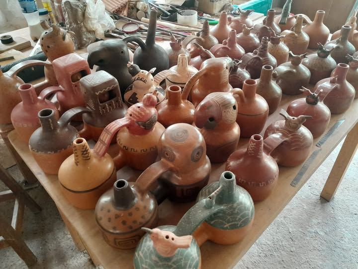 A collection of whistling vessels